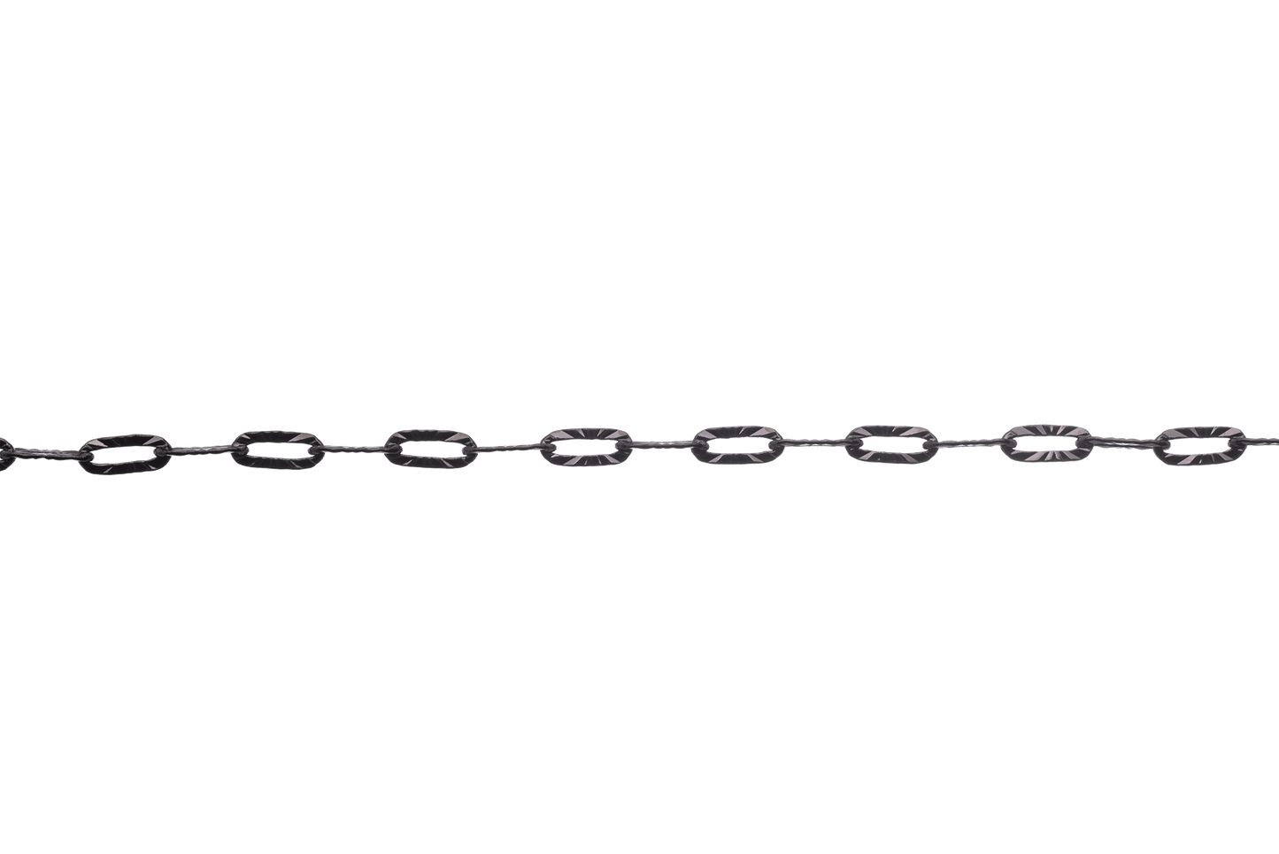 Paperclip Cable Chain with Kinked Design measures 6mm x 3mm available in Many Finishes sold by the Foot - CH 2607