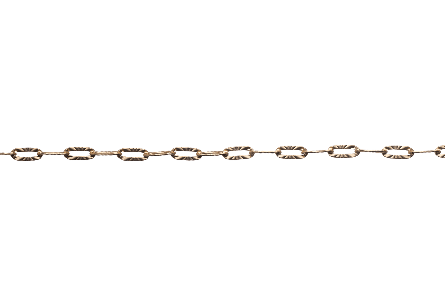Paperclip Cable Chain with Kinked Design measures 6mm x 3mm available in Many Finishes sold by the Foot - CH 2607