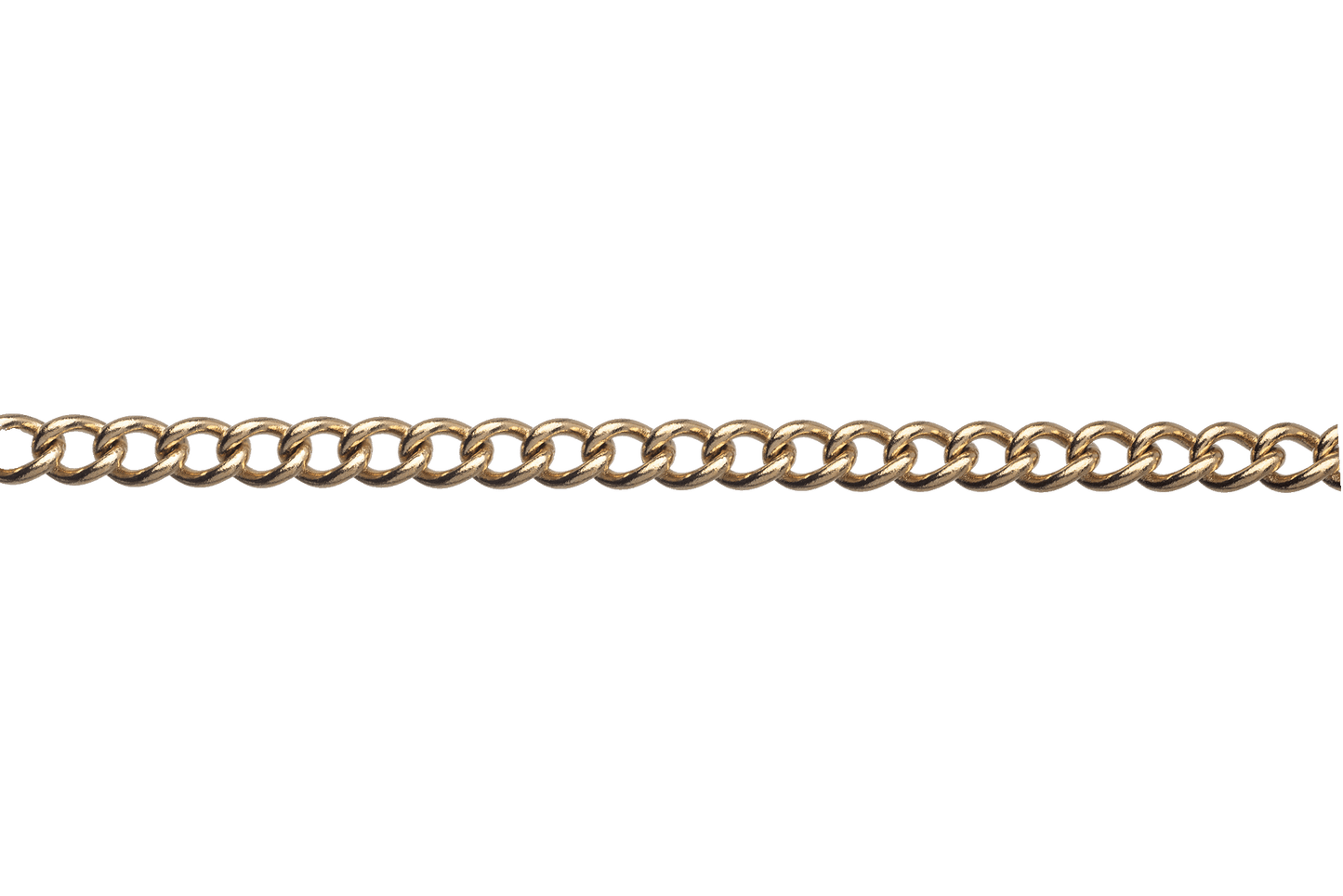 Curb Chain Non-Tarnish Gold 4mm x 3mm Stainless Steel Sold by the Foot CH-121SS/G