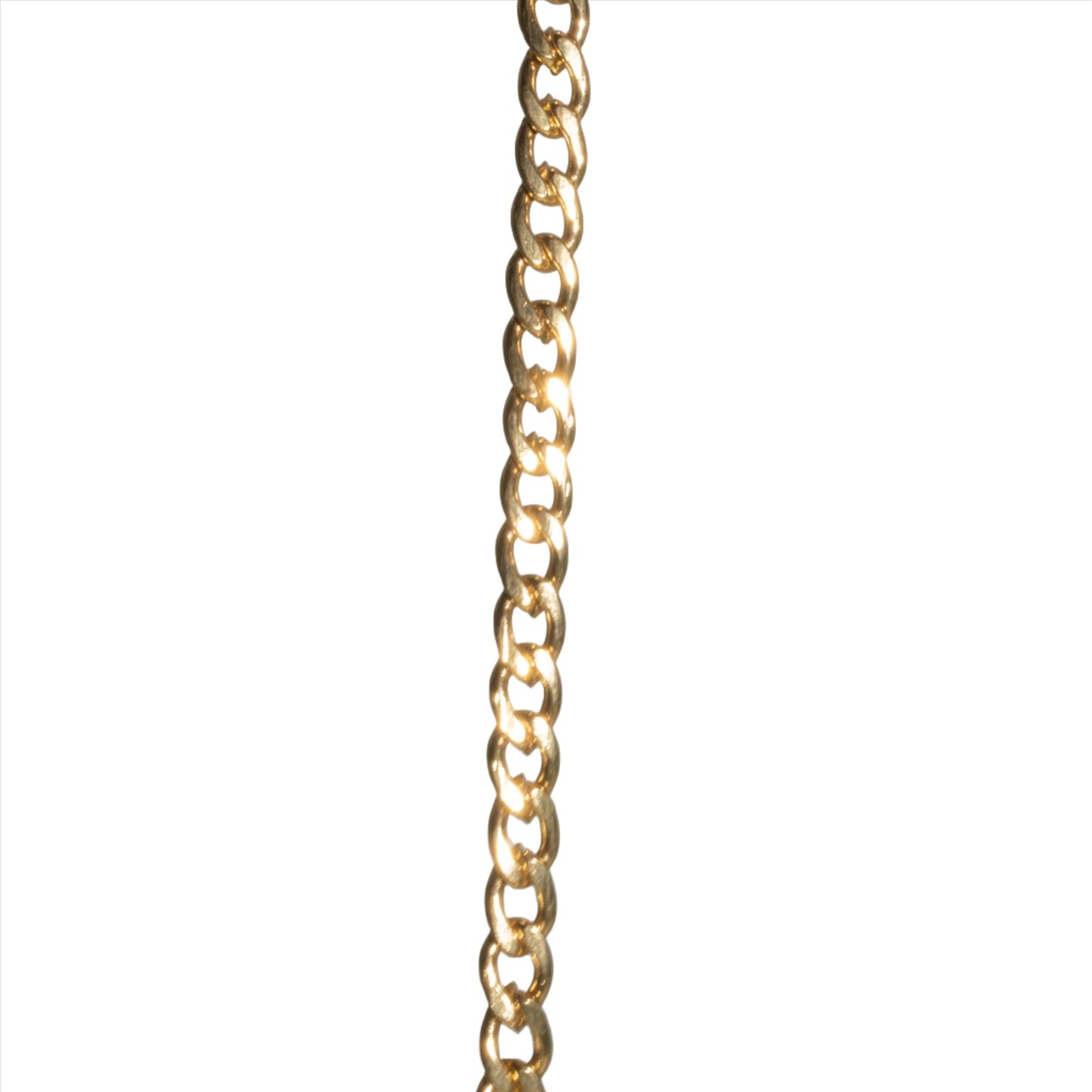 Curb Chain for Jewelry - Medium Size 4.5mm No Fade Gold - Per Foot - CH-80SS/G